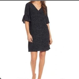 Madewell polka dot shift mini dress